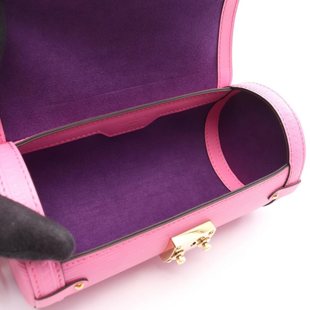 Louis Vuitton Papillon Leather Pink Epi Handbag Trunk View 3